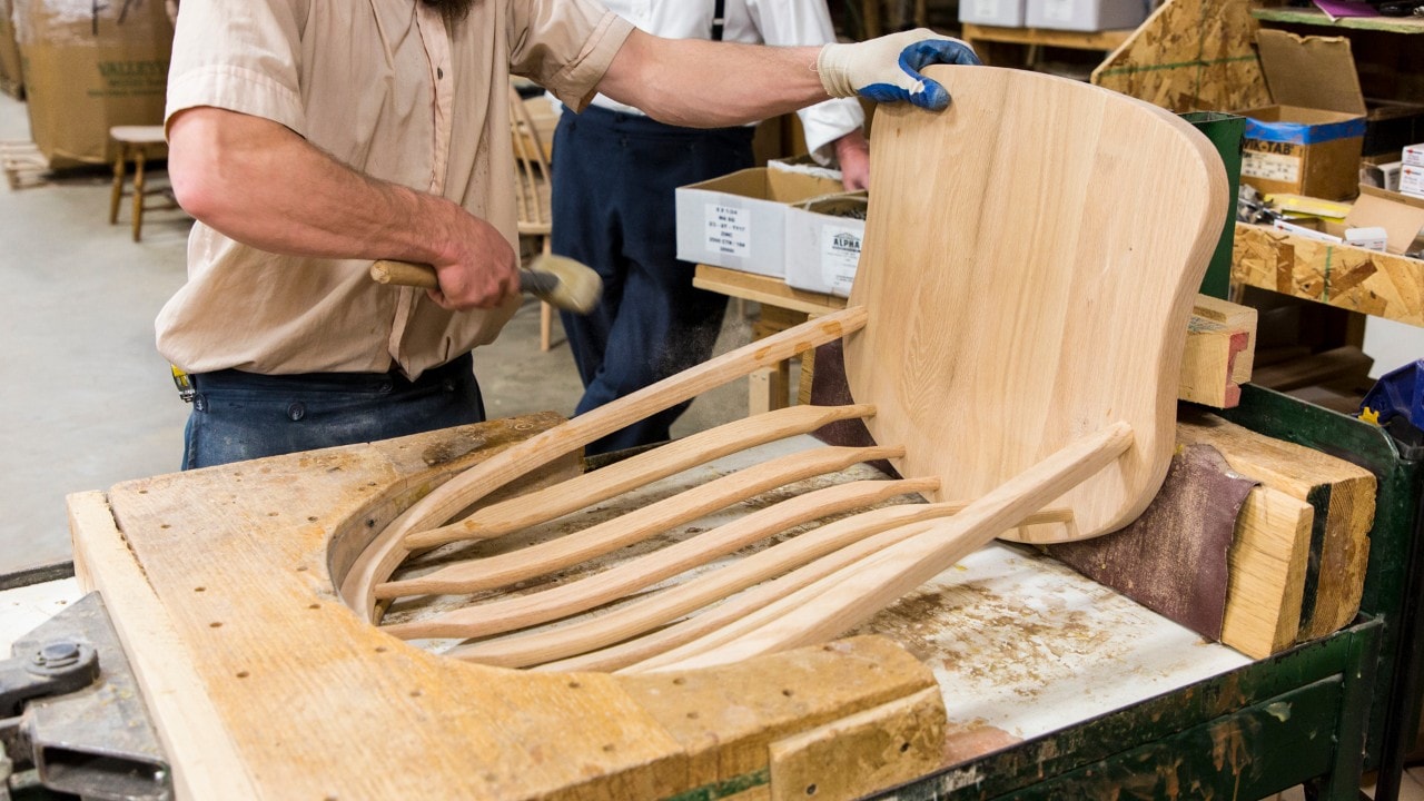 Making a chair at F&N Woodworking