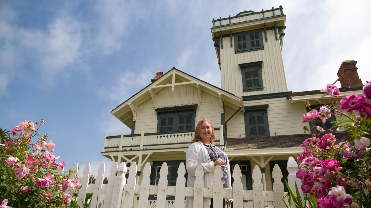 Kristen Heather curates the Point Fermin Lighthouse in San Pedro, California.