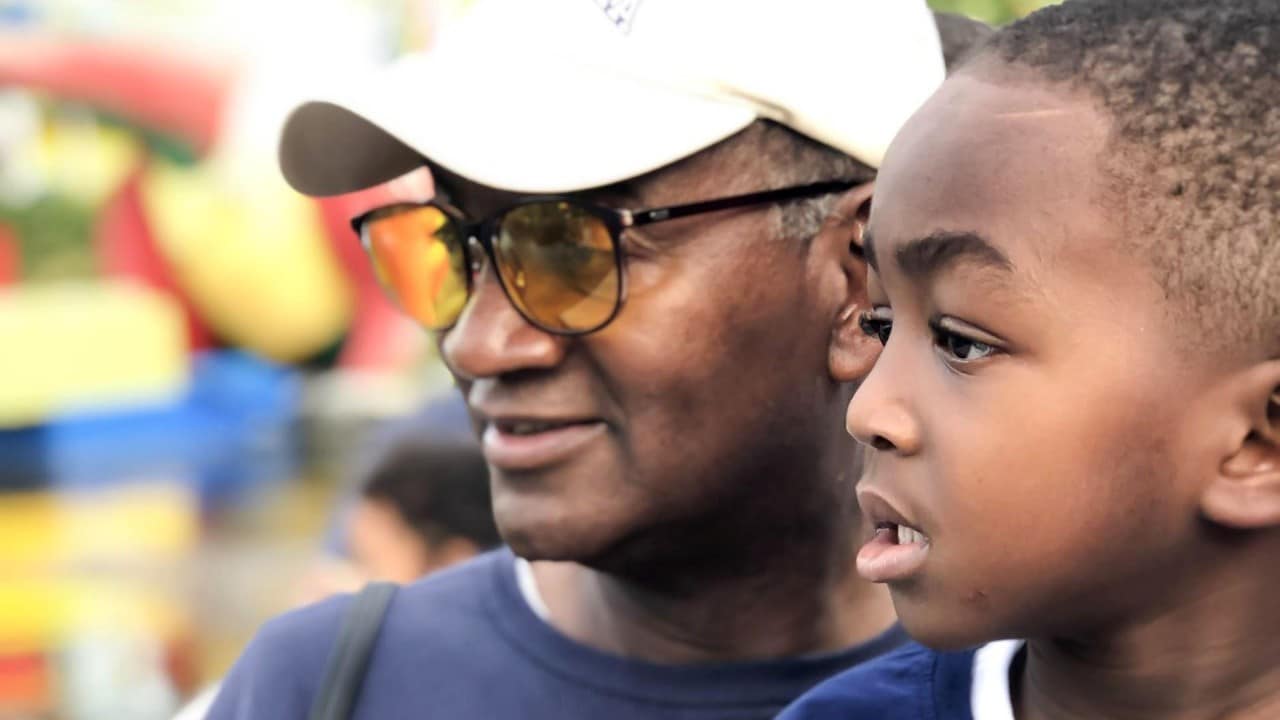 Silas Brown and his grandfather, Joseph Jones