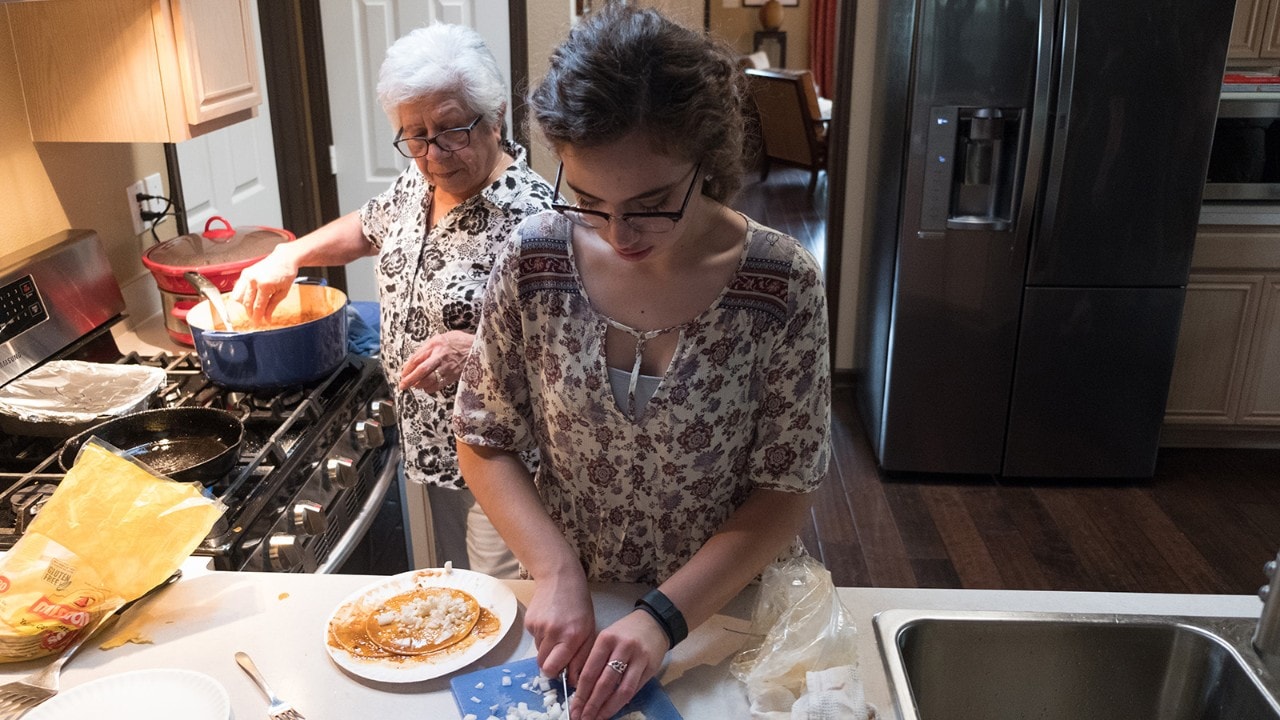 Like grandmother, like granddaughter: Precision is key. 