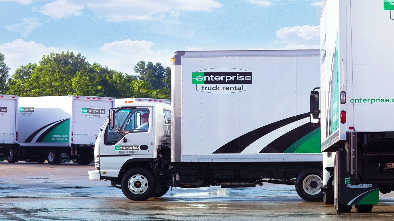 Enterprise moving shop van rental