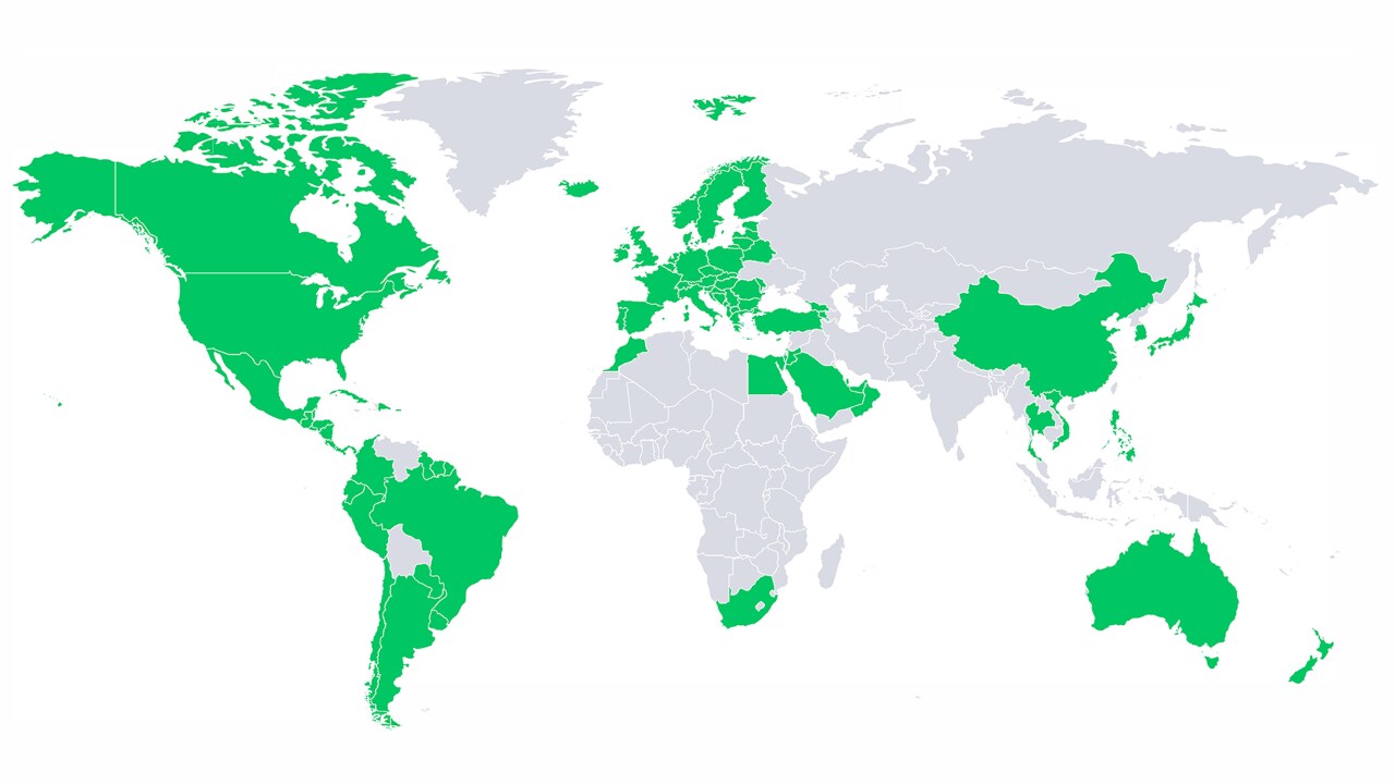 Airplus World Wide Map